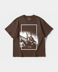 Camiseta Physical Strength Big Front Oversize Basic Marron