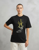 Modelo mide 1,74m y usa talla M