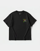 Camiseta Tiger Skull Pocket Front Oversize Basic Negro