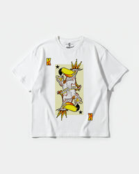 Camiseta King S Cocktail Big Front Oversize Basic Blanco