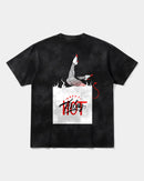 Camiseta Hot Friday White Big Back Oversize Acid Negro