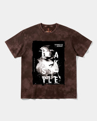 Camiseta Golden Night Big Front Oversize Acid Marron