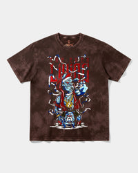 Camiseta Mummra Big Front Oversize Acid Marron