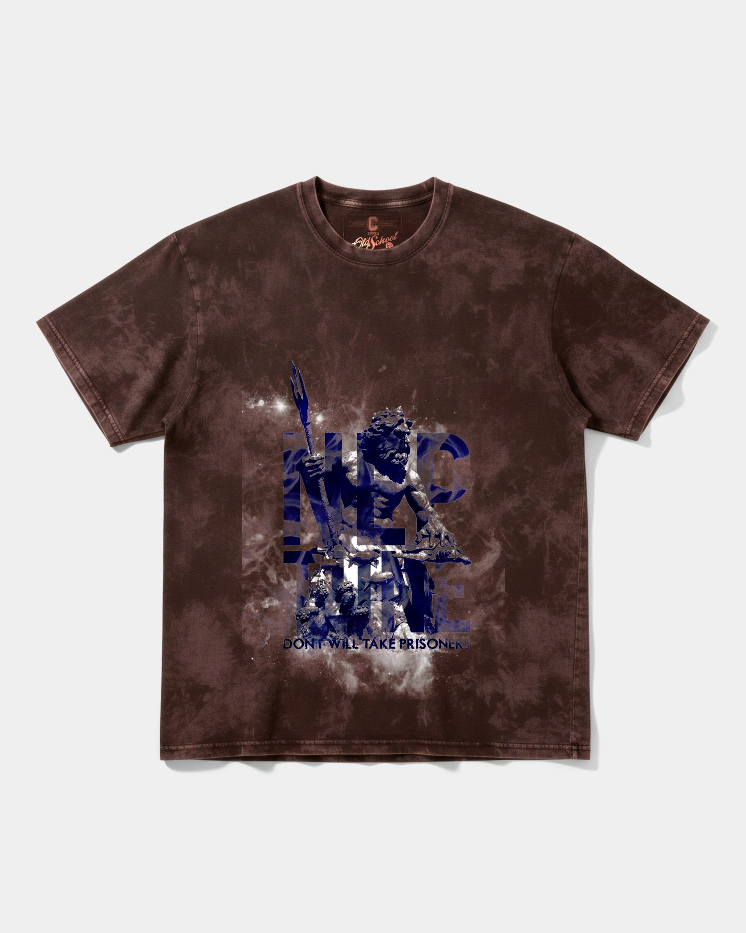 Camiseta Poseidon Big Front Oversize Acid Marron