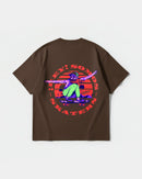 Camiseta Somos Skater Pocket Front Oversize Basic Marron