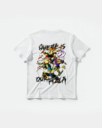 Camiseta Where Our Pizza Big Back Regular Basic Blanco