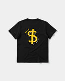 Camiseta Money Money Big Back Regular Basic Negro