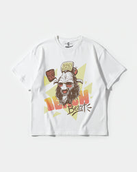 Camiseta Party Now Big Front Oversize Basic Blanco