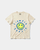 Camiseta Siempre Sonrie Pocket Front Regular Basic Beige
