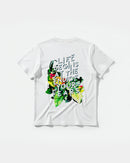 Camiseta Life Begins Big Back Regular Basic Blanco
