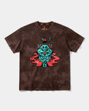 Camiseta Oso Con Gorro Big Front Oversize Acid Marron