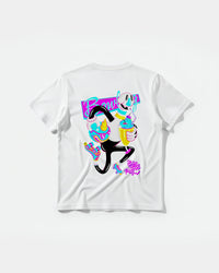 Camiseta Enjoy Sweet Play Big Back Regular Basic Blanco