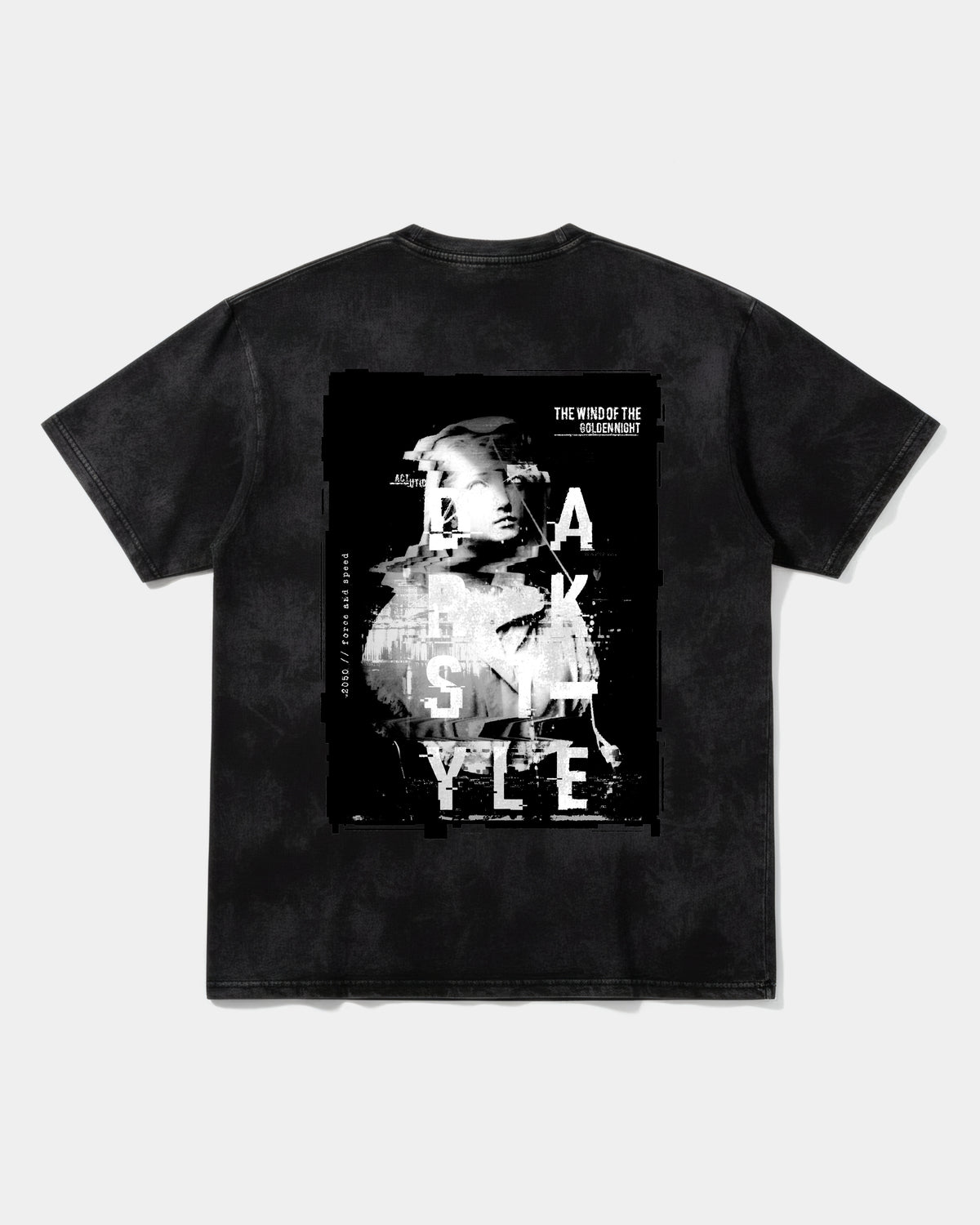 Golden Night Big Back Oversize Acid T-Shirt