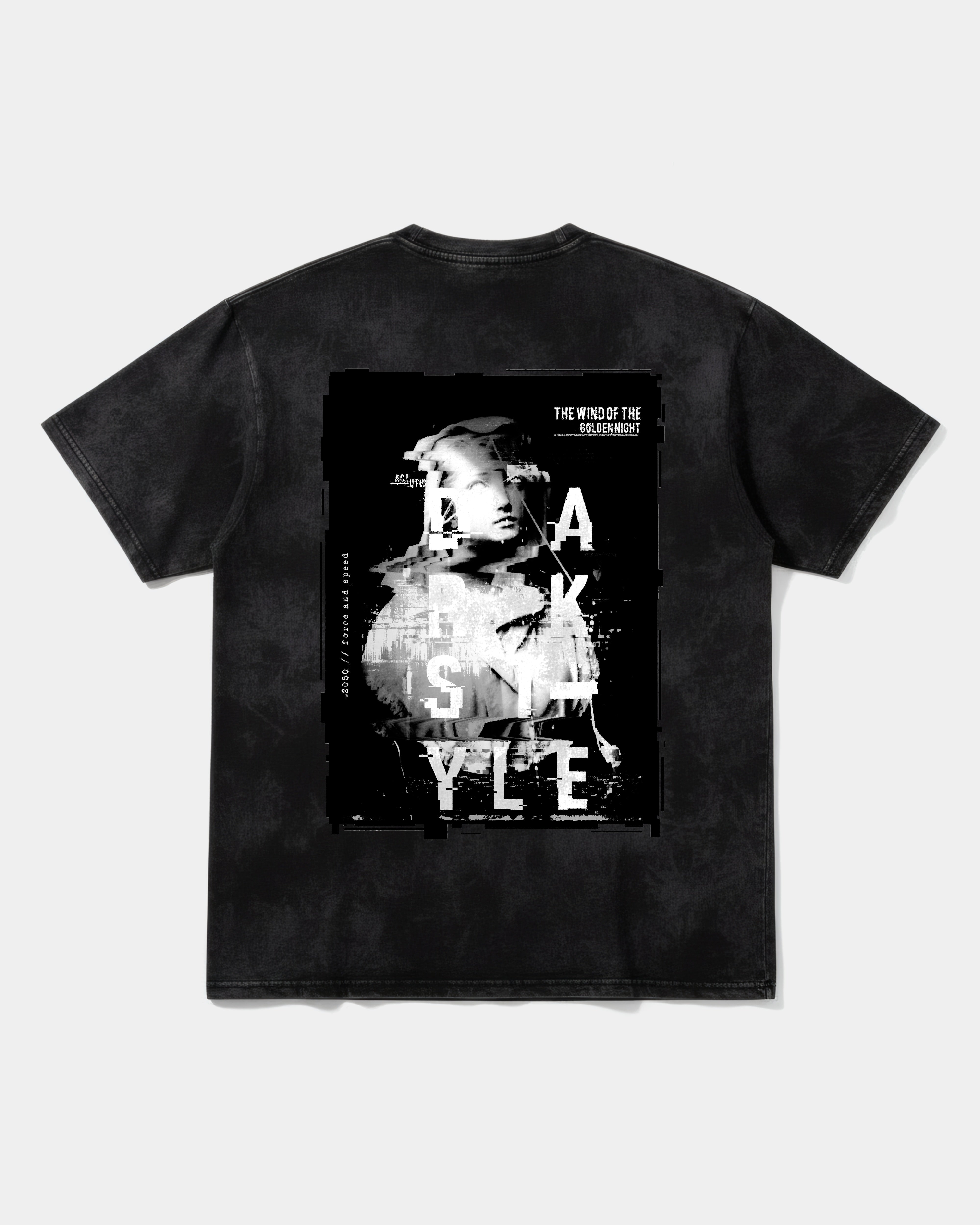 Camiseta Golden Night Big Back Oversize Acid