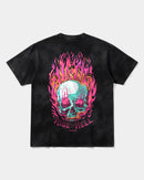 Camiseta Rise In Hell Pocket Front Oversize Acid Negro