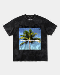 Camiseta Ocean Is Calling Big Front Oversize Acid Negro