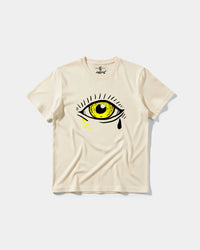 Camiseta Ojo Big Front Regular Basic Beige