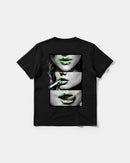 Camiseta Green Kisses Big Back Regular Basic Negro