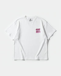 Camiseta Rise In Hell Pocket Front Oversize Basic Blanco
