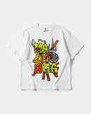 Camiseta Kawabonga Big Front Oversize Basic Blanco