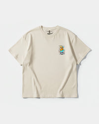 Camiseta Tio Sam White Big Front Oversize Basic Beige