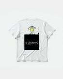 Camiseta Freedom Ufo Big Back Regular Basic Blanco
