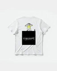 Camiseta Freedom Ufo Big Back Regular Basic Blanco