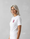 Modelo mide 1,64m y usa talla S