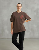Modelo mide 1,74m y usa talla M
