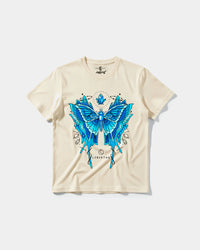 Camiseta Libertad White Big Front Regular Basic Beige