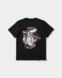 Camiseta Baseball Shark Big Back Regular Basic Negro