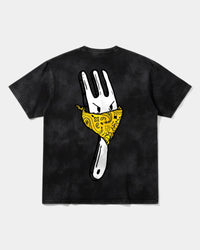 Camiseta Angry Fork Big Back Oversize Acid Negro