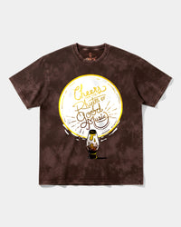 Camiseta Cheers Good Music Big Front Oversize Acid Marron