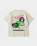 Camiseta Sexy Bitch Big Back Oversize Basic Beige