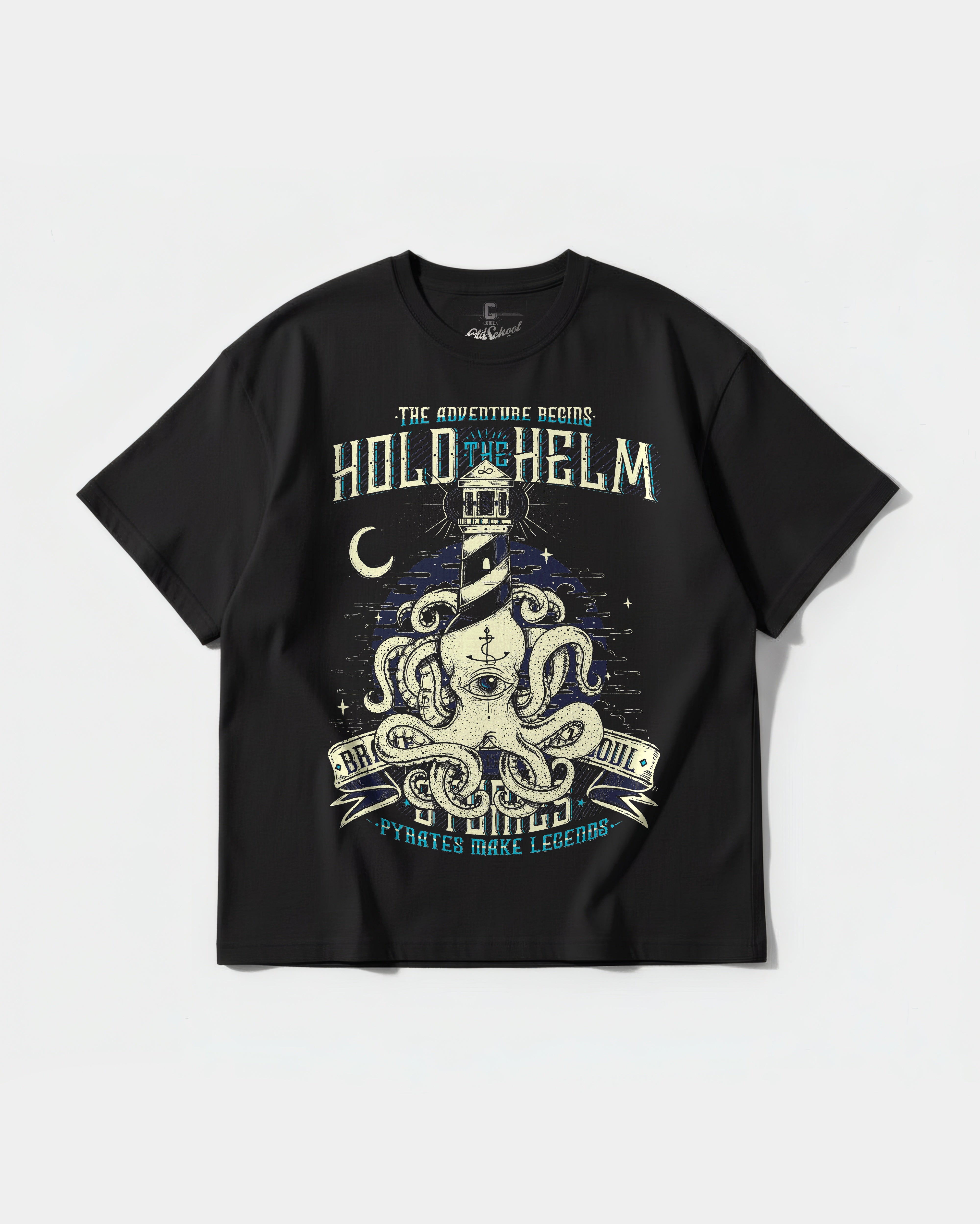 Camiseta Hold The Helm Big Front Oversize Basic