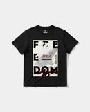 Camiseta Freedom Big Front Regular Basic Negro