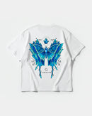 Camiseta Libertad Mariposa White Pocket Front Oversize Basic Blanco