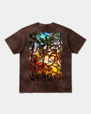 Camiseta Crystal Beach Big Back Oversize Acid Marron