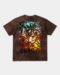 Camiseta Crystal Beach Big Back Oversize Acid Marron