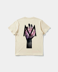 Camiseta Hands M Big Back Regular Basic Beige