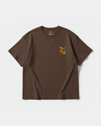 Camiseta Kawabonga Pocket Front Oversize Basic Marron