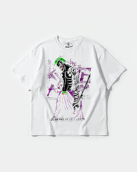 Camiseta Joker Yakuza White Big Front Oversize Basic Blanco
