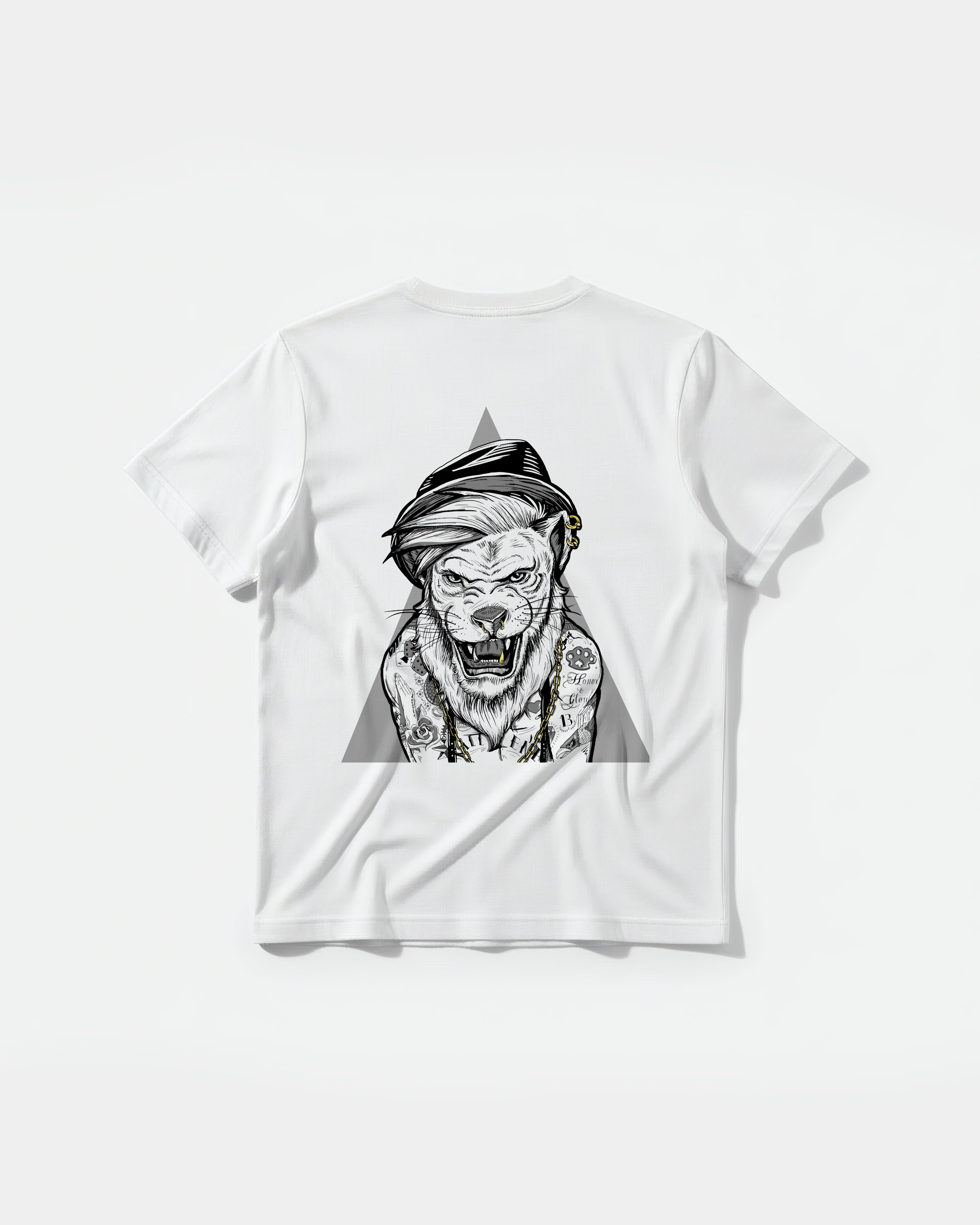 Camiseta Human Lion Big Back Regular Basic