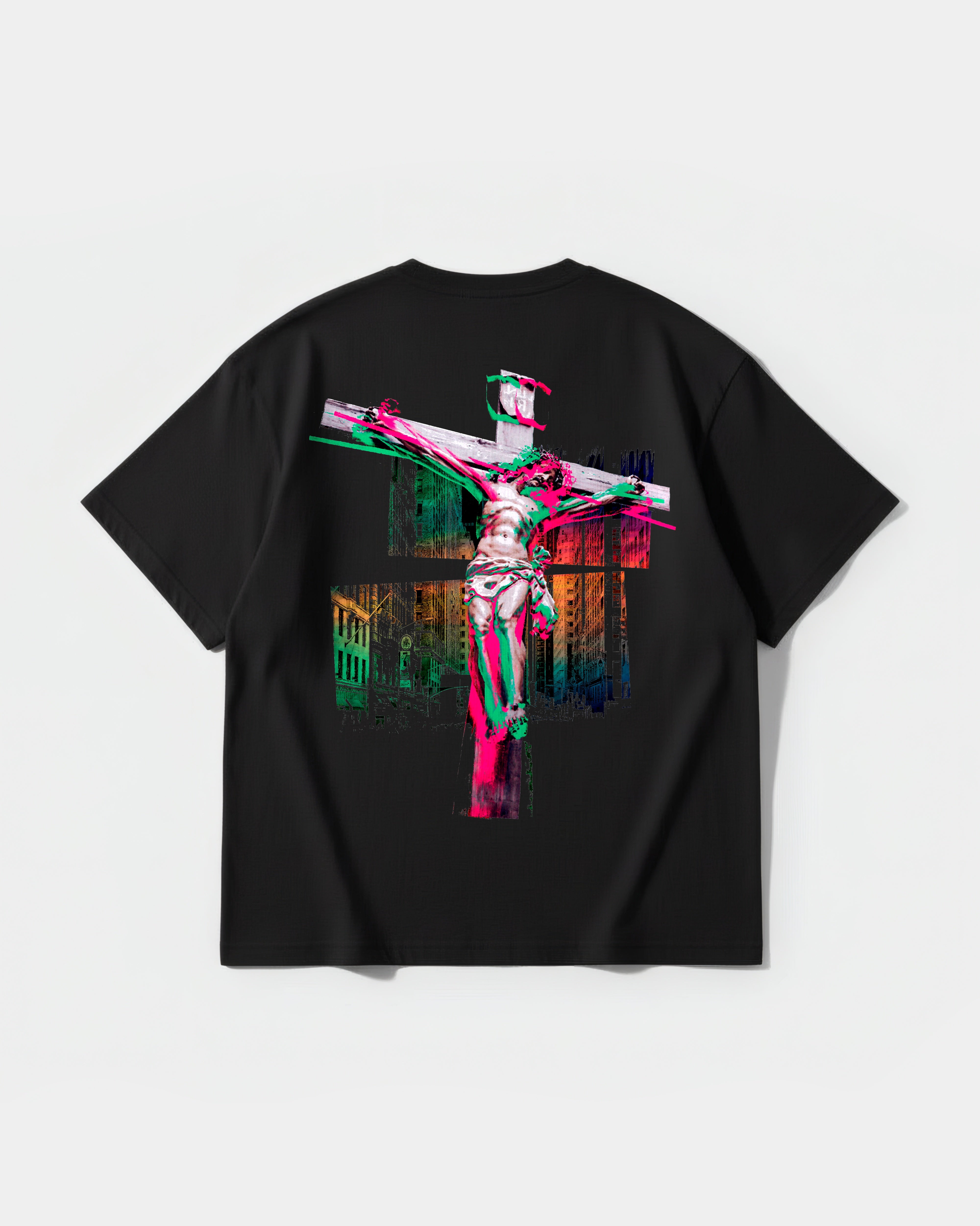 Camiseta Cristo Big Back Oversize Basic