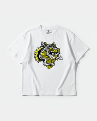 Camiseta Rockstar Tiger Big Front Oversize Basic Blanco