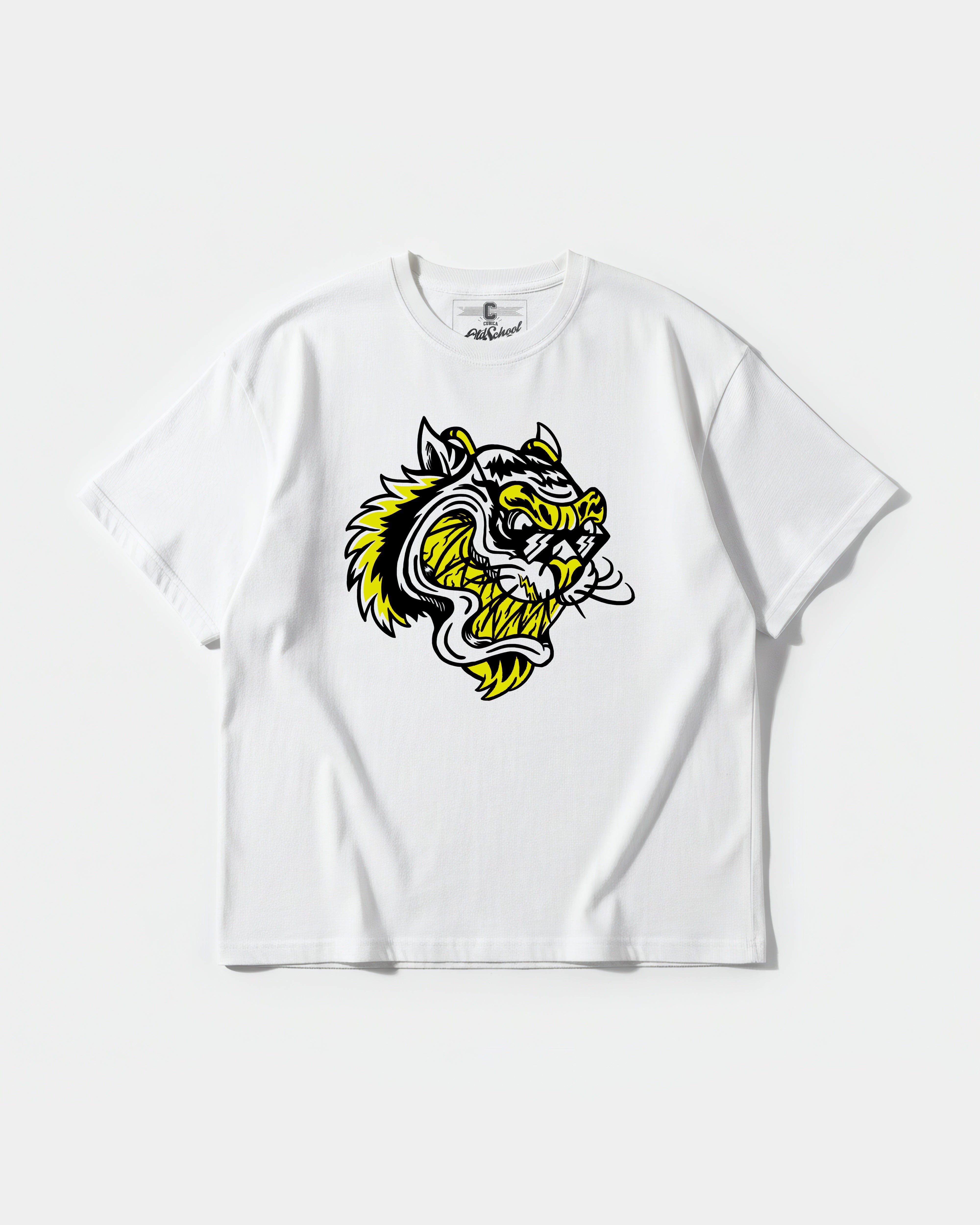Camiseta Rockstar Tiger Big Front Oversize Basic