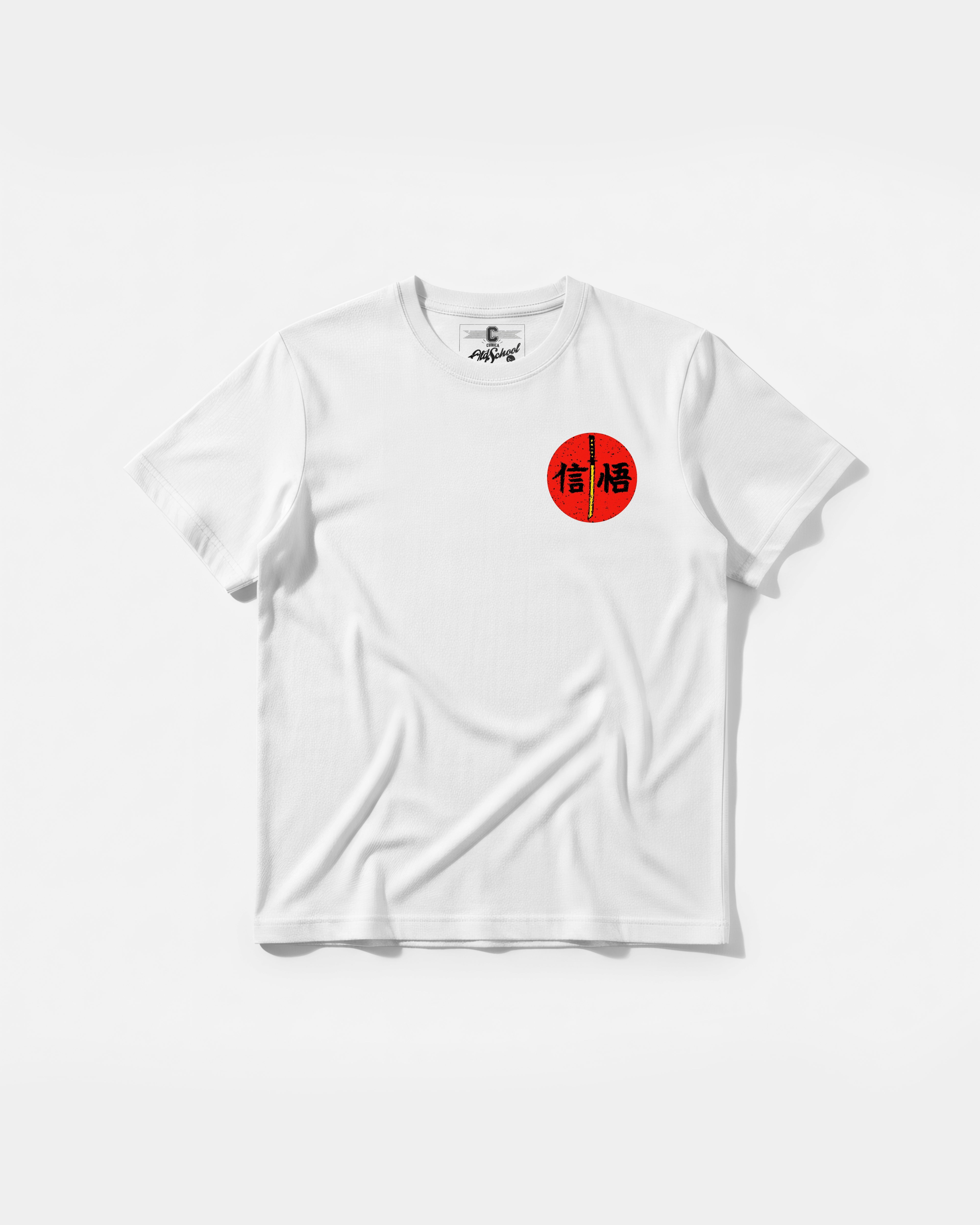 Camiseta Gorilla Samurai Pocket Front Regular Basic Blanco