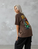 Modelo mide 1,64m y usa talla S