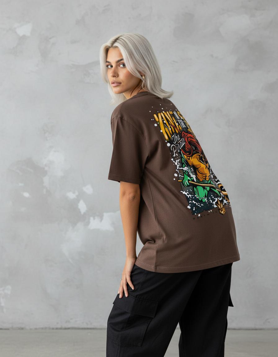 Modelo mide 1,64m y usa talla S