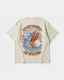 Camiseta Pizza Surf Pocket Front Oversize Basic Beige
